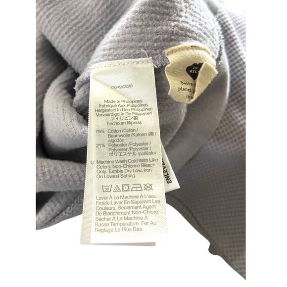 Madewell MWL Textured Waffle Cocoon Hoodie Sweatshirt Faded Lavender Size L Cute - Picture 4 of 12